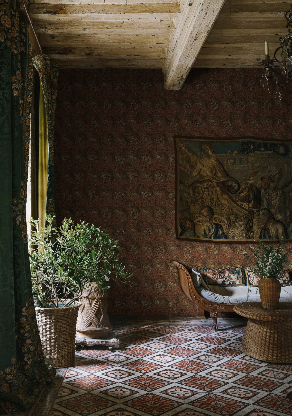 Year Of The Tiger, Velvet Mural Wallpaper - room preview 02