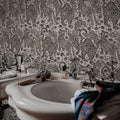 Year Of The Tiger, Graphite Mural Wallpaper - room preview 02