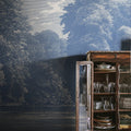 Spring Season, Blue Mural Wallpaper - room preview 02