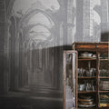 Gothic Arches, Gray Mural Wallpaper - room preview 02