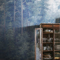 Green Wood, Mist Mural Wallpaper - room preview 02
