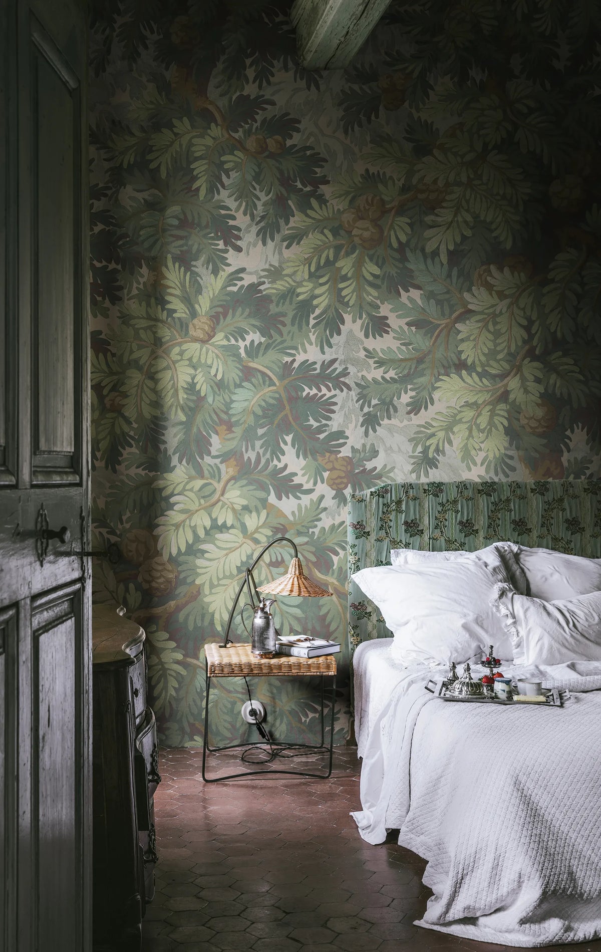 Spruce Forest, Green Mural Wallpaper - room preview 02