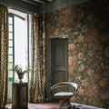 Vintage Flora, Green Mural Wallpaper - room preview 02
