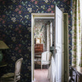 Petit Flora, Blue Mural Wallpaper - room preview 02