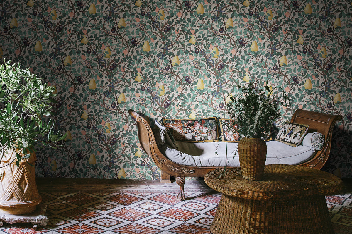 Fruit Garden, Colorful Mural Wallpaper - room preview 02