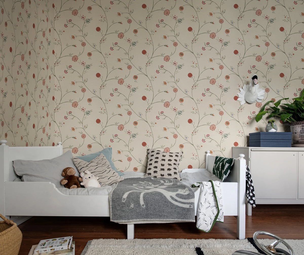 Flower Thread, Sand Mural Wallpaper - room preview 02