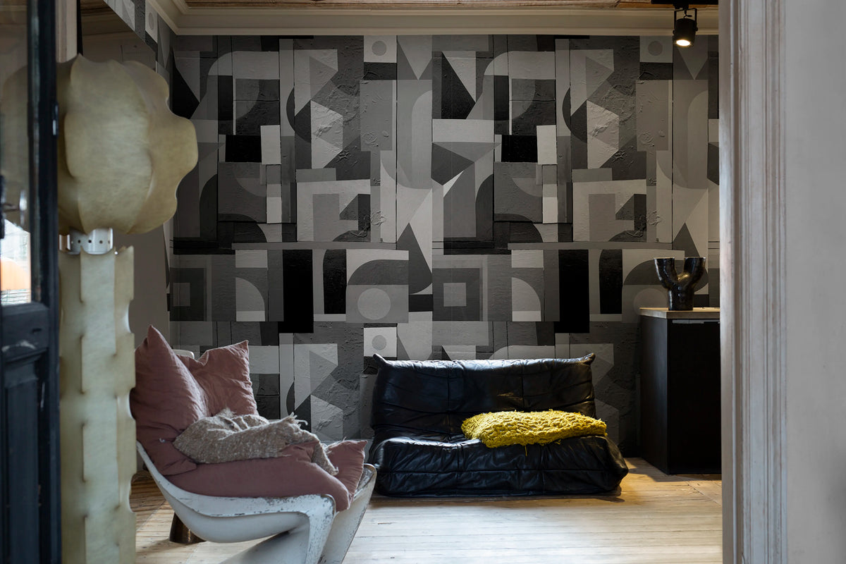 My Favorite Colors, Graphite Mural Wallpaper - room preview 02