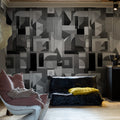 My Favorite Colors, Graphite Mural Wallpaper - room preview 02