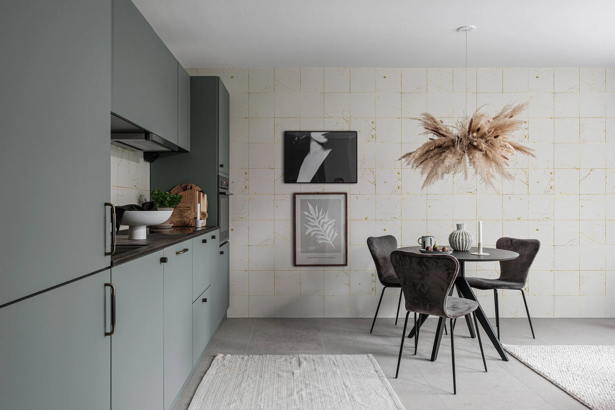 Kintsugi Pearl Mural Wallpaper - room preview 02