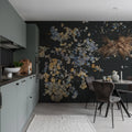 Fragile Beauty, Dark Blue Mural Wallpaper - room preview 02