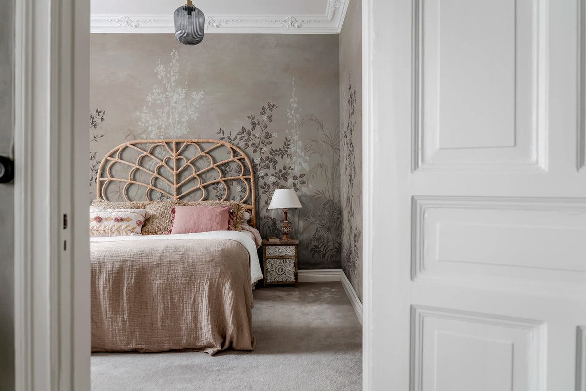 Chinoiserie Haze, Sand Mural Wallpaper - room preview 02