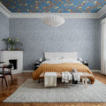Ripple Blue Mural Wallpaper - room preview 02