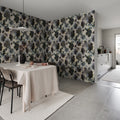 Violets Blue Mural Wallpaper - room preview 02