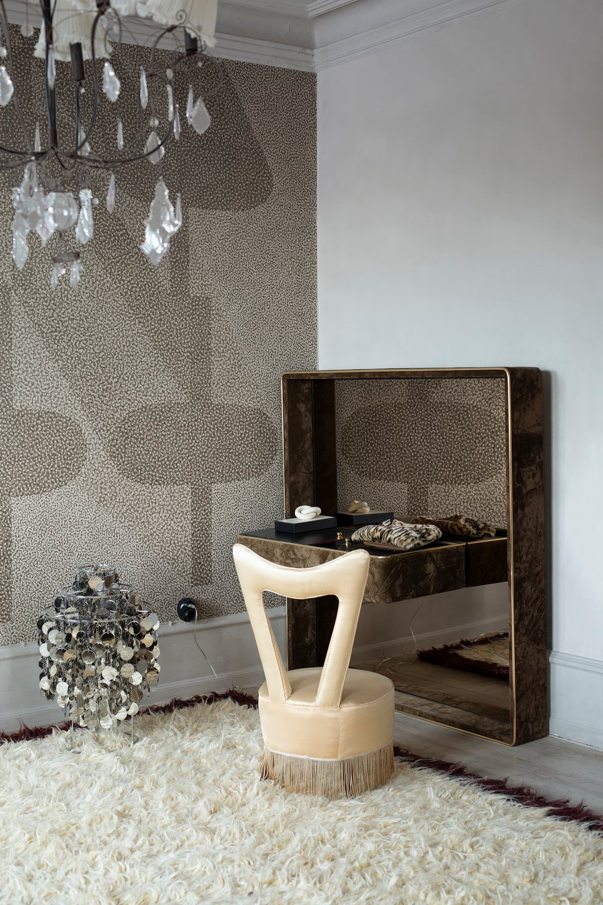 Birdseye, Sand Mural Wallpaper - room preview 02