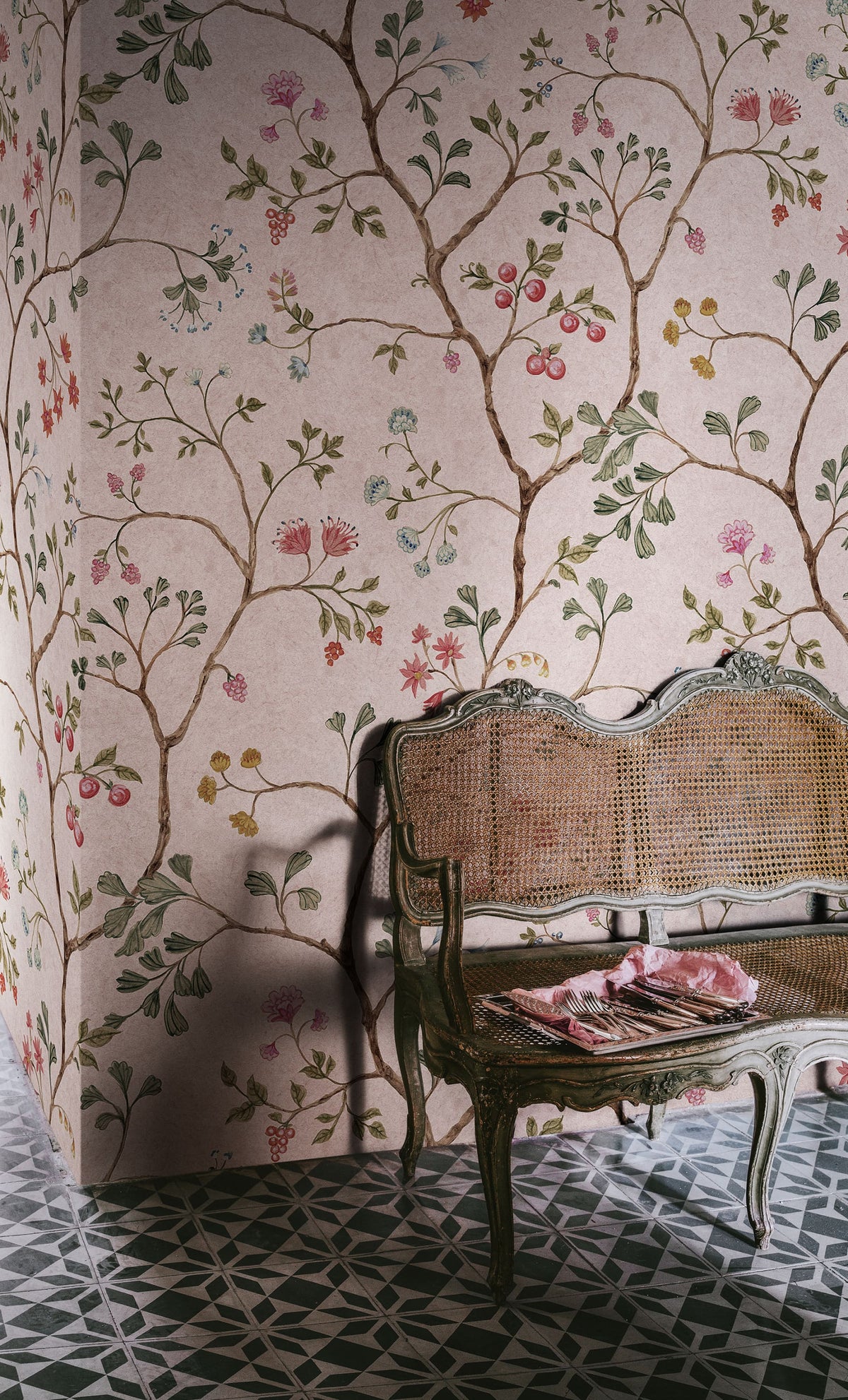 Song Tree, Pink Cherry Mural Wallpaper - room preview 02