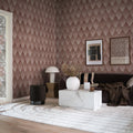 Osaka Tiles, Pink Mural Wallpaper - room preview 02
