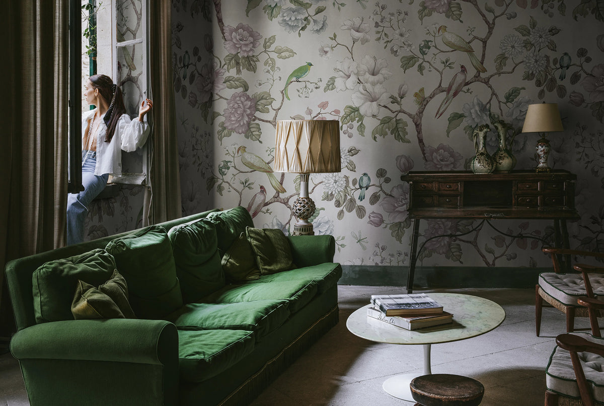 Grandiflora, Pearl Mural Wallpaper - room preview 02