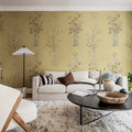 Japanese Vases Saffron Mural Wallpaper - room preview 02