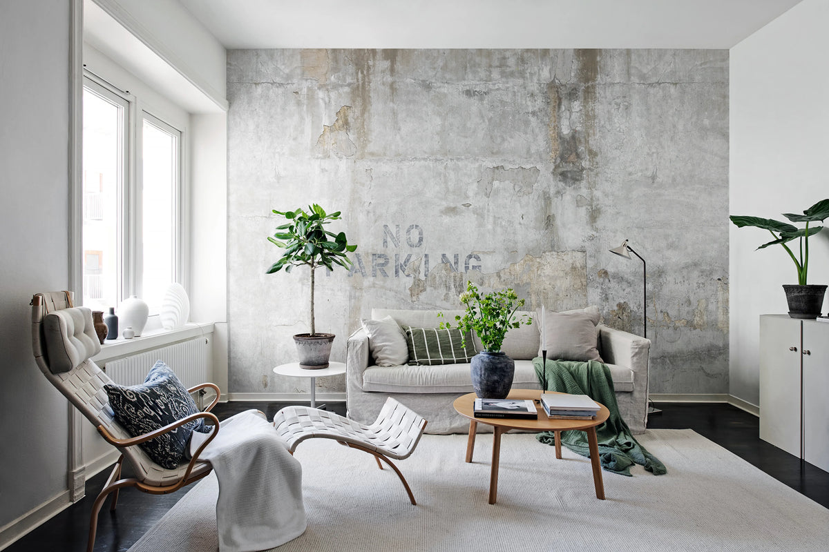 No Parking Mural Wallpaper - room preview 02