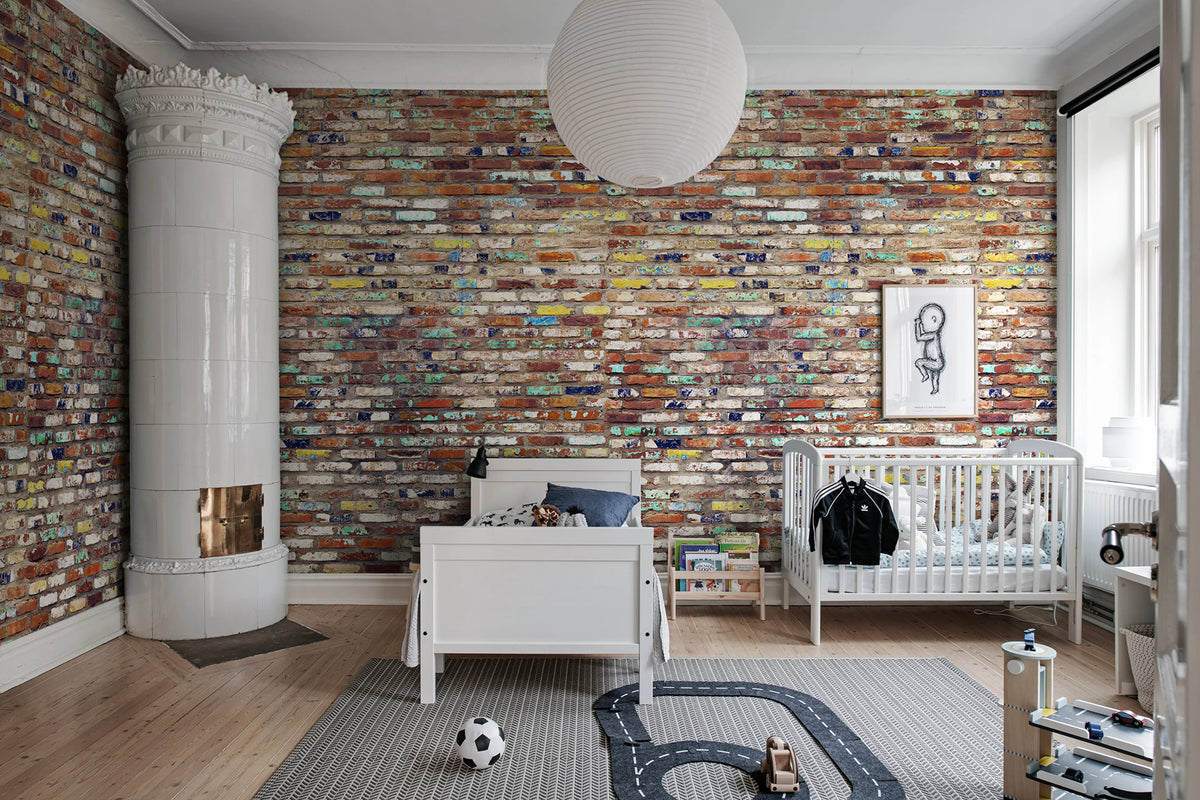 Color Tiles Mural Wallpaper - room preview 02