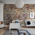 Color Tiles Mural Wallpaper - room preview 02