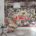 Paper Concrete Mural Wallpaper - room preview 02