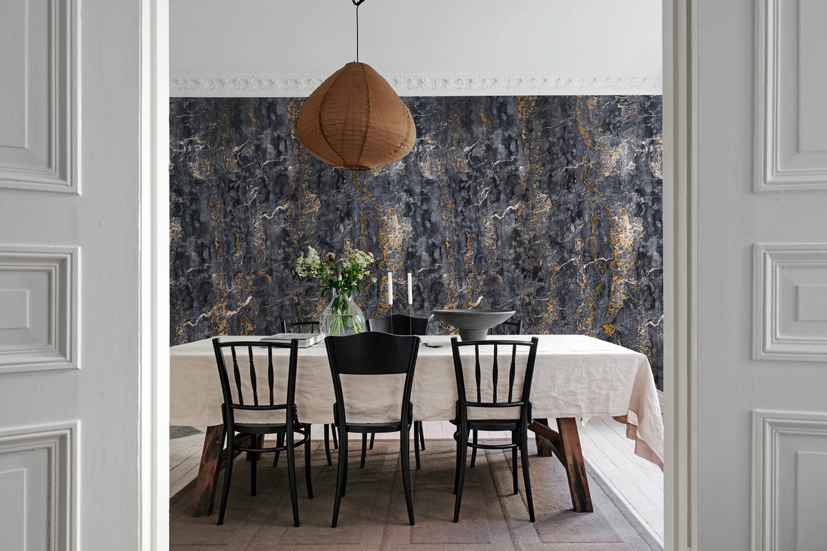 Dripping Gold Mural Wallpaper - room preview 02