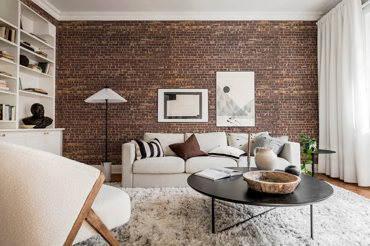 Symbol Bricks Mural Wallpaper - room preview 02