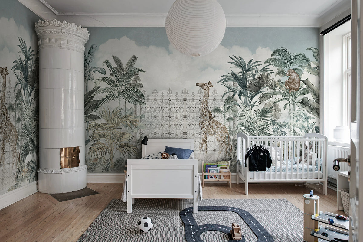 Jaipur Animals Mural Wallpaper - room preview 02