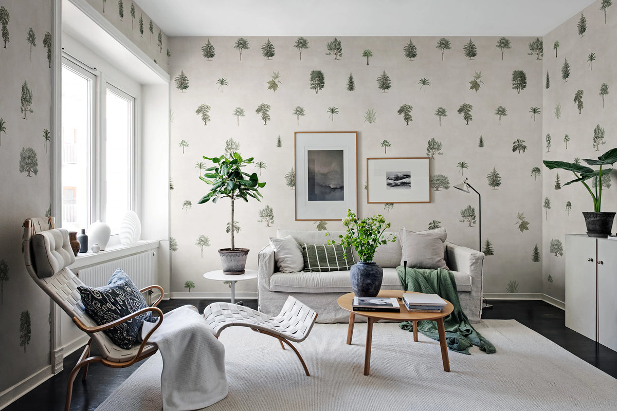 Botanical Garden Sand Mural Wallpaper - room preview 02