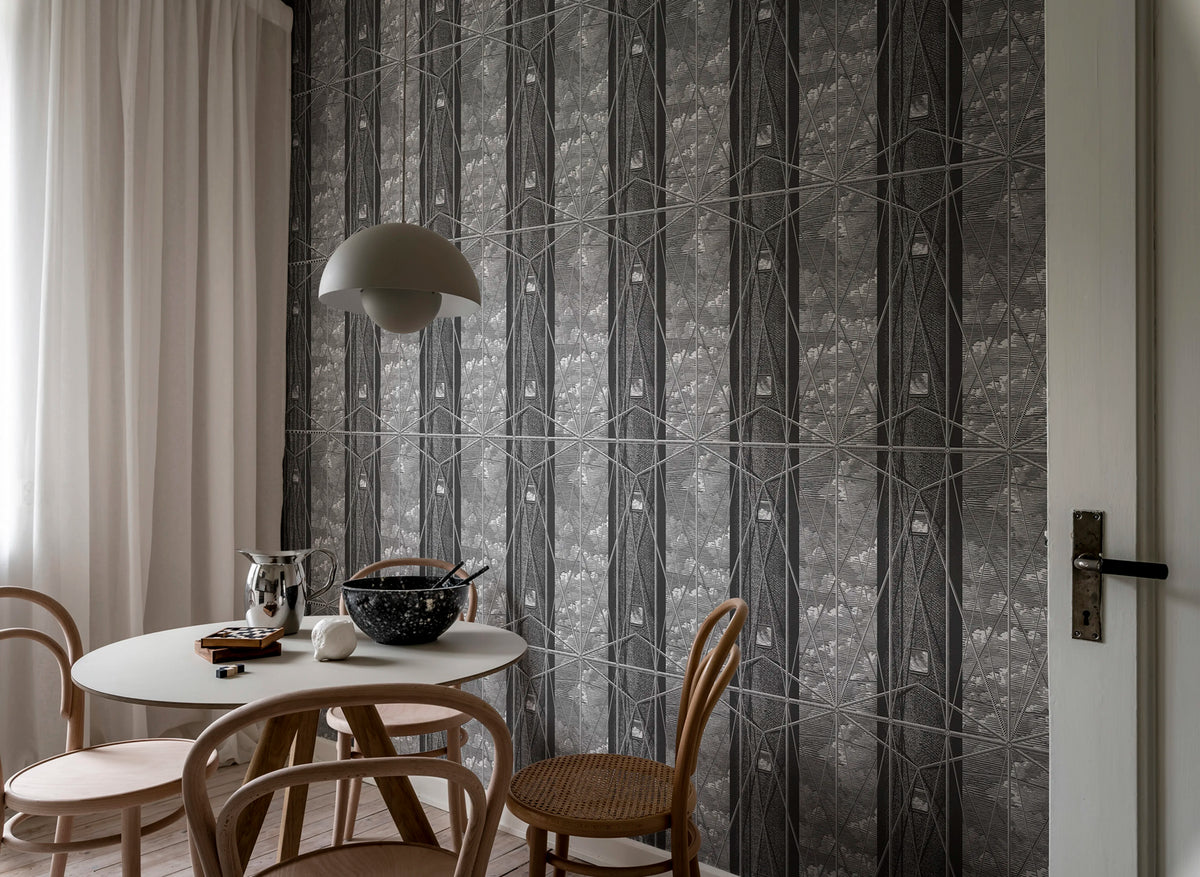 Skyrise, Graphite Mural Wallpaper - room preview 02