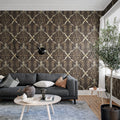 Seaweed & Stars, Rust Mural Wallpaper - room preview 02