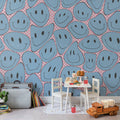 Happy Rebel, Pink Chess Mural Wallpaper - room preview 02