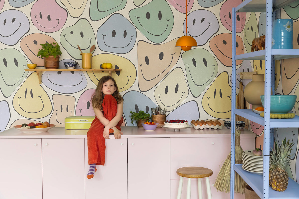 Happy Rebel, Colorful Mural Wallpaper - room preview 02
