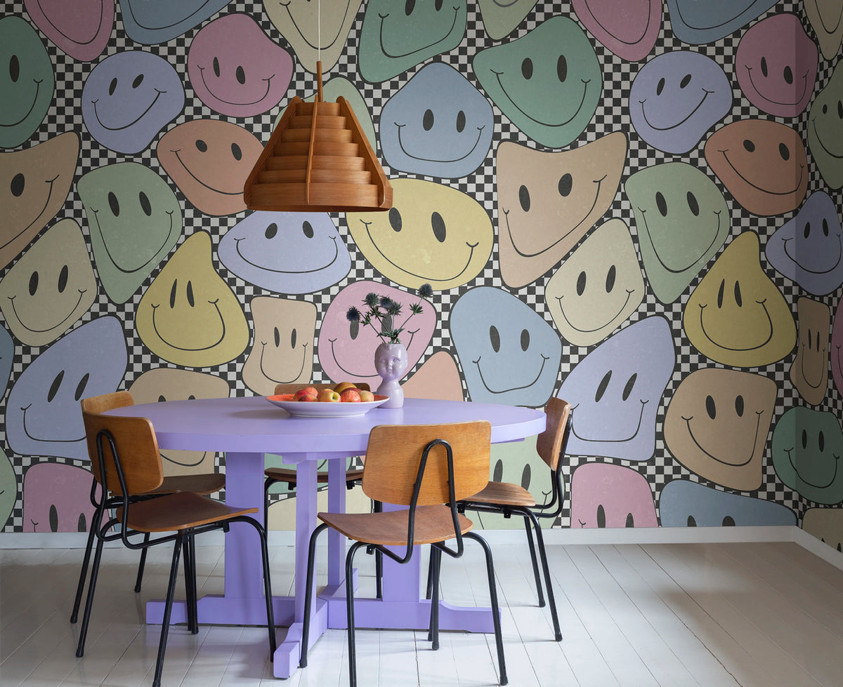 Happy Rebel, Colorful Chess Mural Wallpaper - room preview 02
