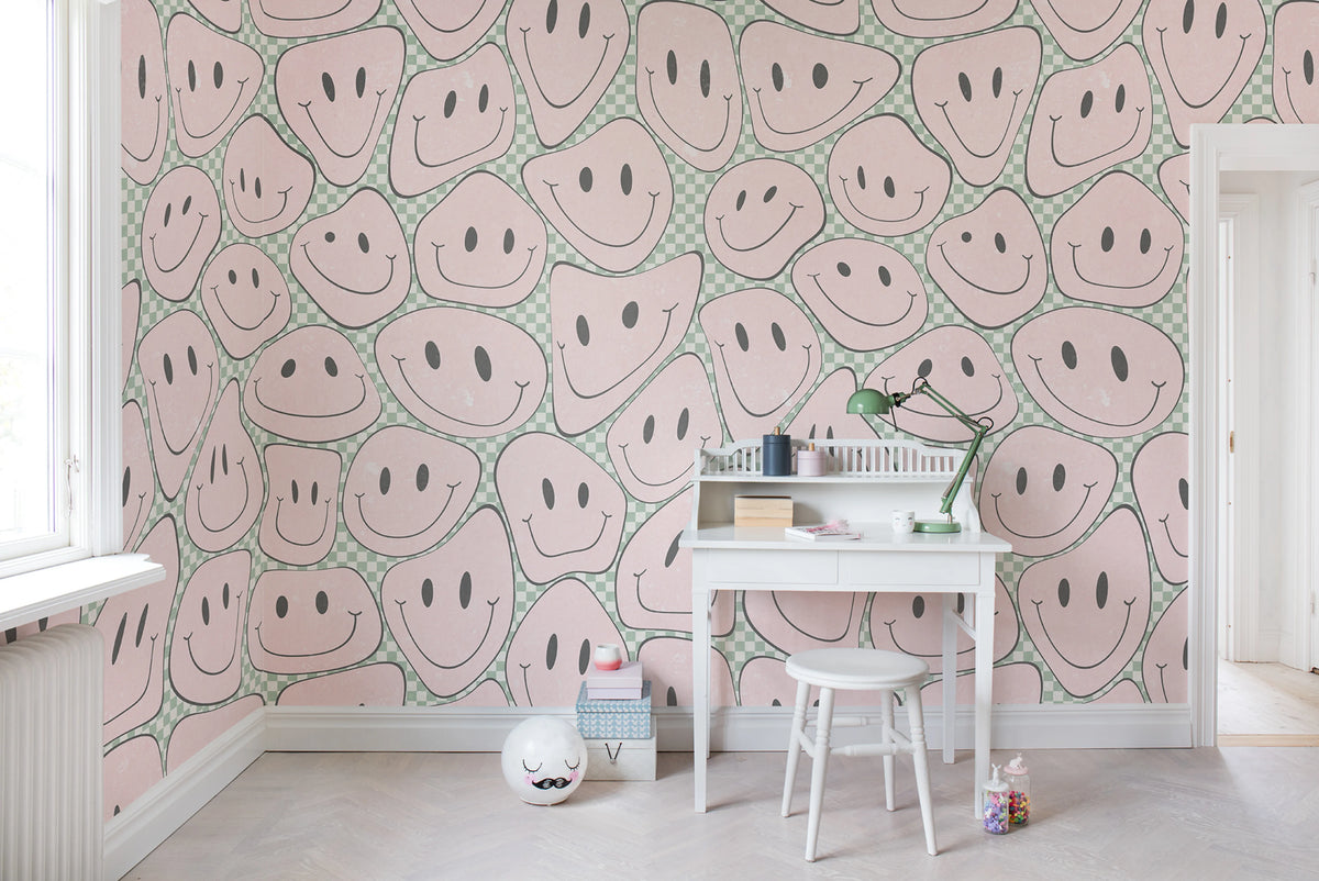 Happy Rebel, Bubblegum Mural Wallpaper - room preview 02