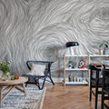 Serenity Graphite Mural Wallpaper - room preview 02