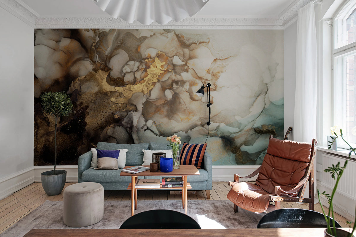 Cloudi Dust Mural Wallpaper - room preview 02