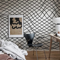 Net Graphite Mural Wallpaper - room preview 02