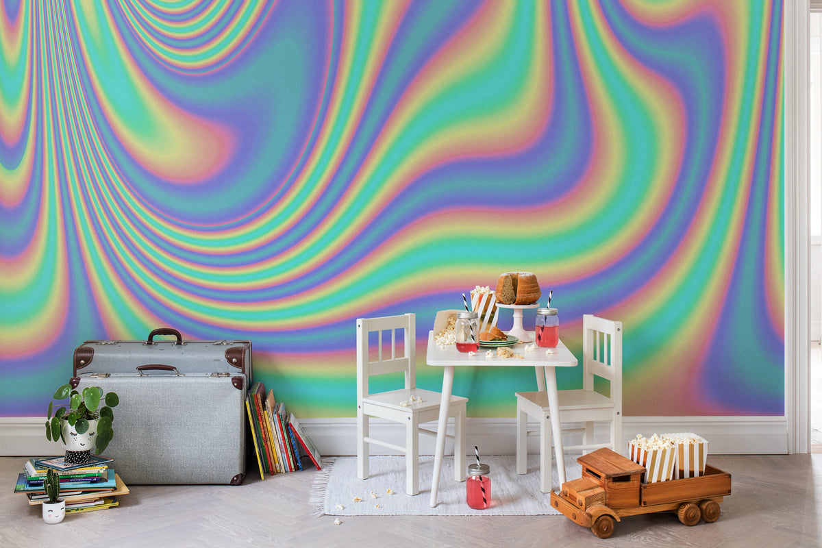 Neon Lights Mural Wallpaper - room preview 02