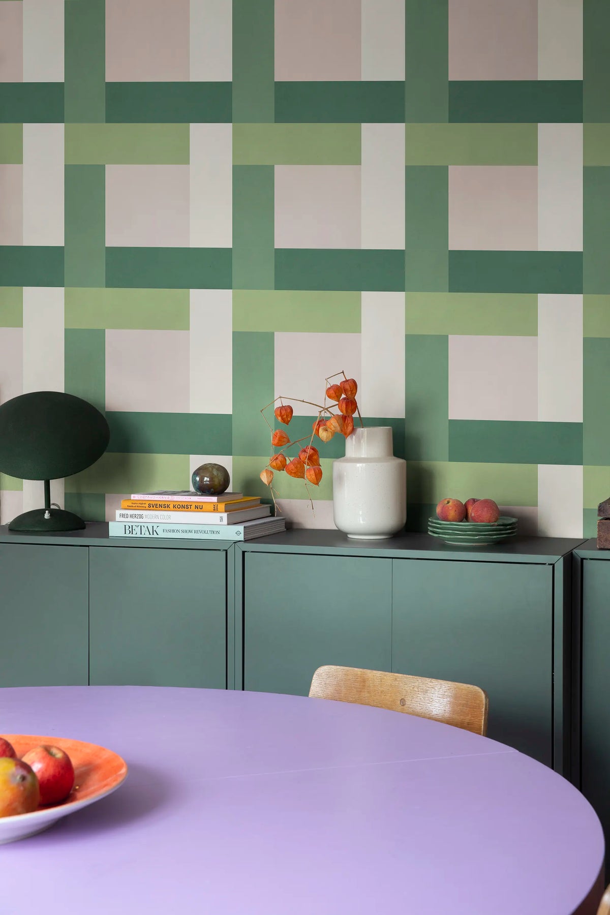 Dont Be Square, Green Mural Wallpaper - room preview 02