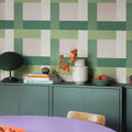 Dont Be Square, Green Mural Wallpaper - room preview 02
