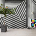 Different Directions, Black & White Mural Wallpaper - room preview 02