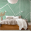 Different Directions, Green Mural Wallpaper - room preview 02