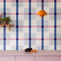 Outside The Box Blue & Pink Mural Wallpaper - room preview 02