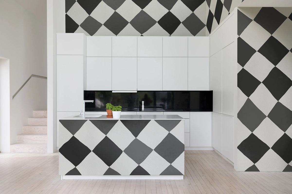 Tremble, Black & White Mural Wallpaper - room preview 02