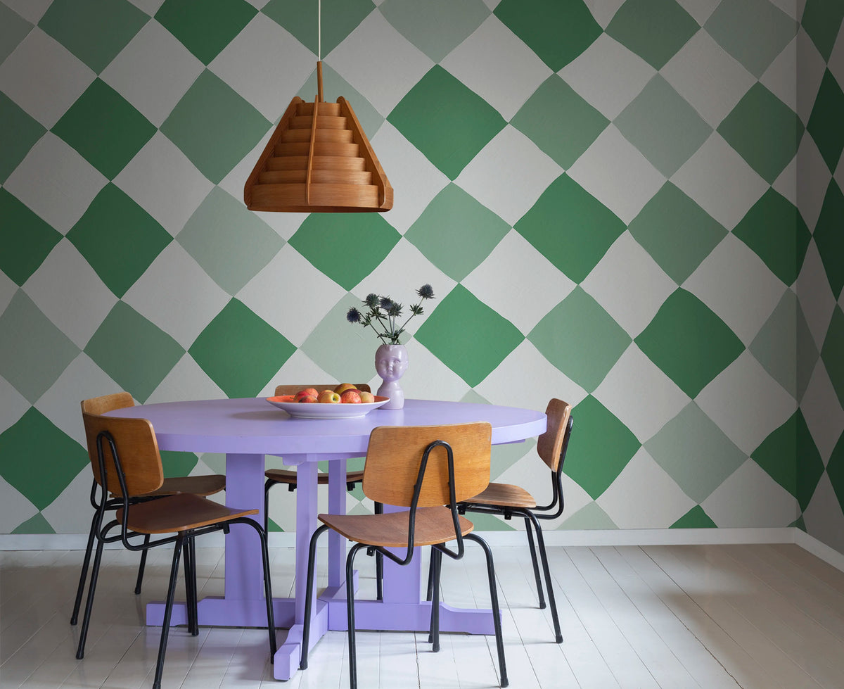 Tremble, Green Mural Wallpaper - room preview 02