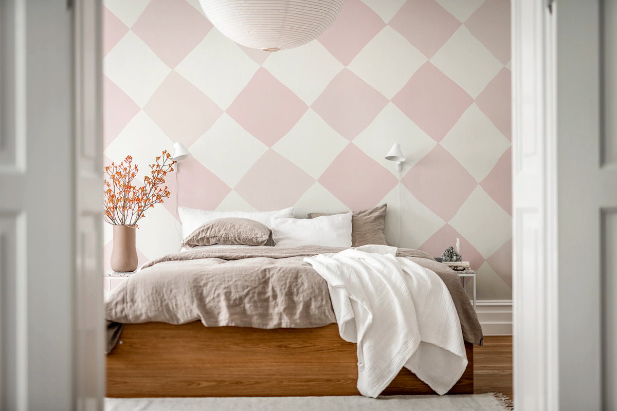 Tremble, Pink Mural Wallpaper - room preview 02