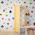 Poker Face, Rainbow Mural Wallpaper - room preview 02