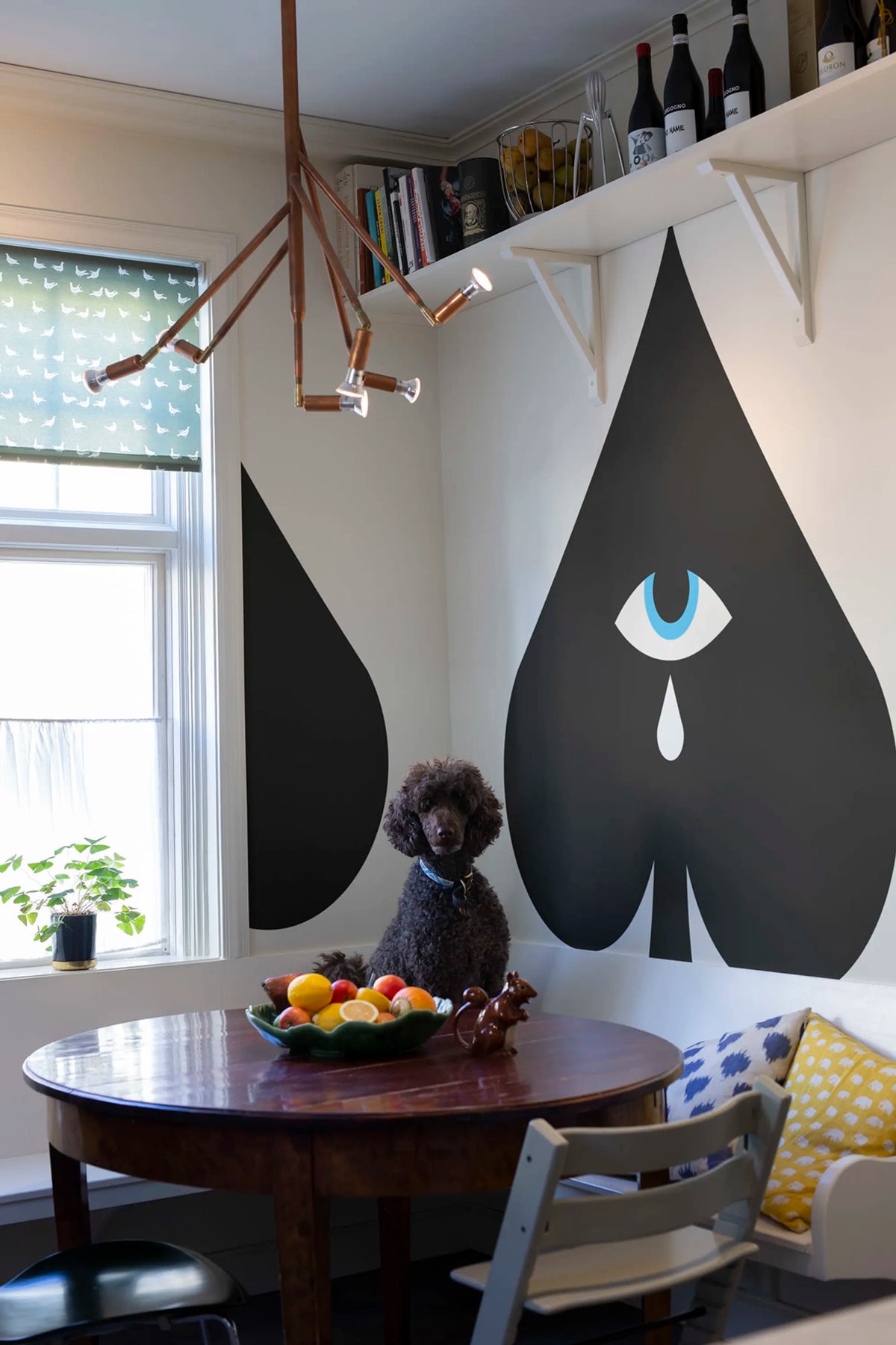 Ace Of Spades Black Mural Wallpaper - room preview 02